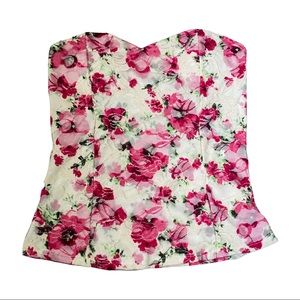 Floral tube top